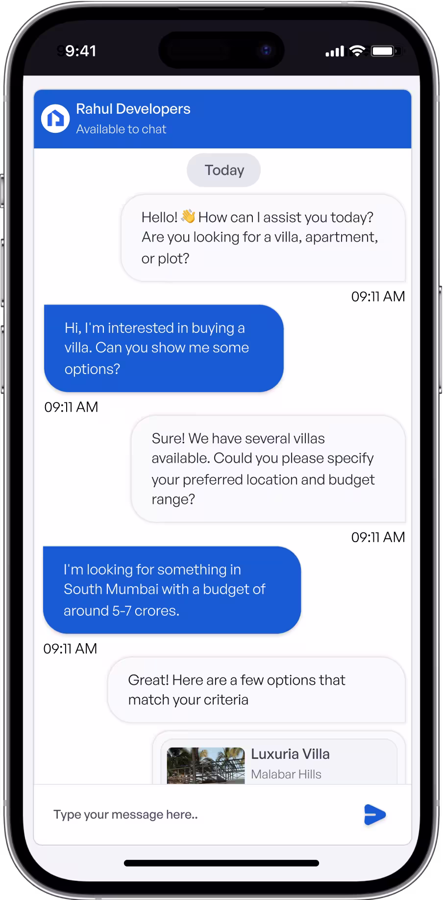 Propzing AI Agent opens in iPhone 15